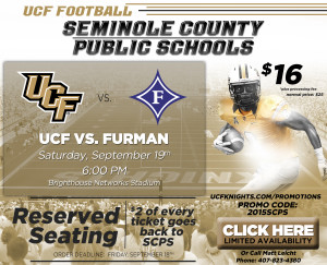 UCF vs. Furman-SCPS Day